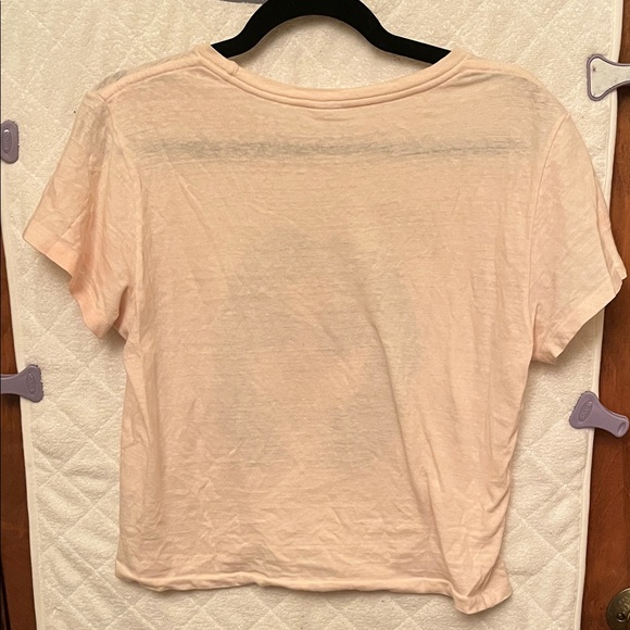 Re/Done Pink Classic Pizza Tee - Picture 4 of 7